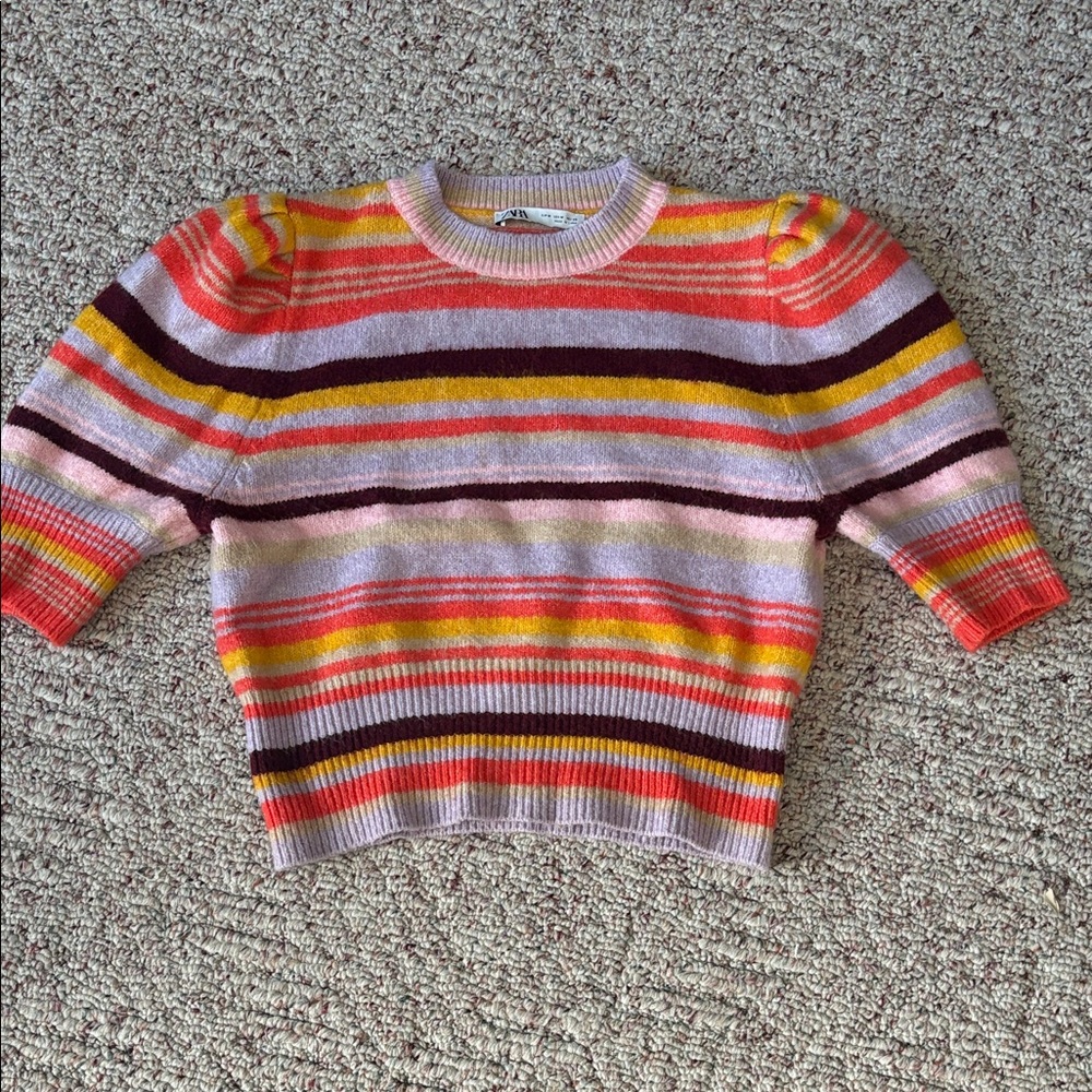 Zara Colorful Striped Women's Sweater